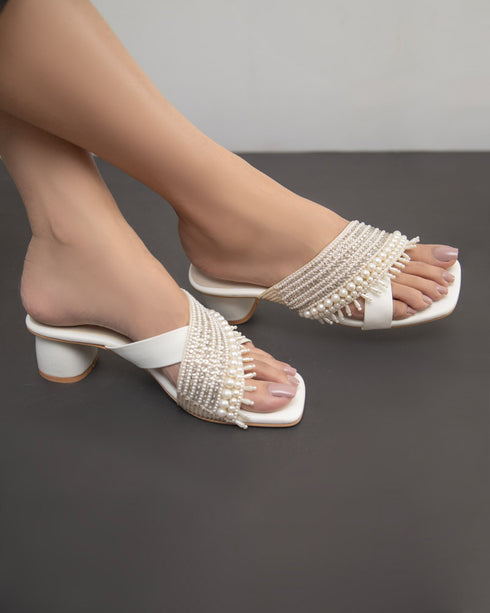 MOTIA Handwork Block Heels